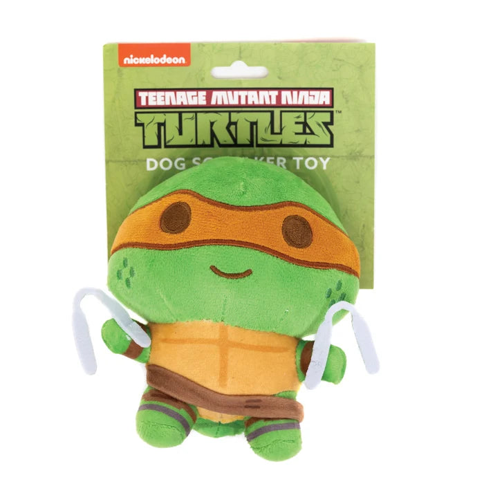 Teenage Mutant Ninja Turtles Michelangelo Squeaker Plush Dog Toy