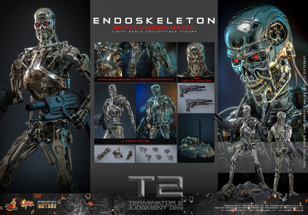 *Pre-Order* Terminator Endoskeleton (Battle Damaged Version) Sixth Scale Figure by Hot Toys