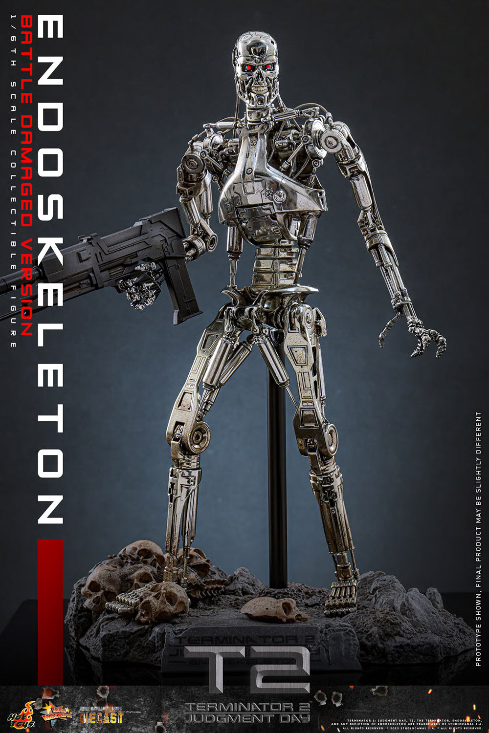 *Pre-Order* Terminator Endoskeleton (Battle Damaged Version) Sixth Scale Figure by Hot Toys