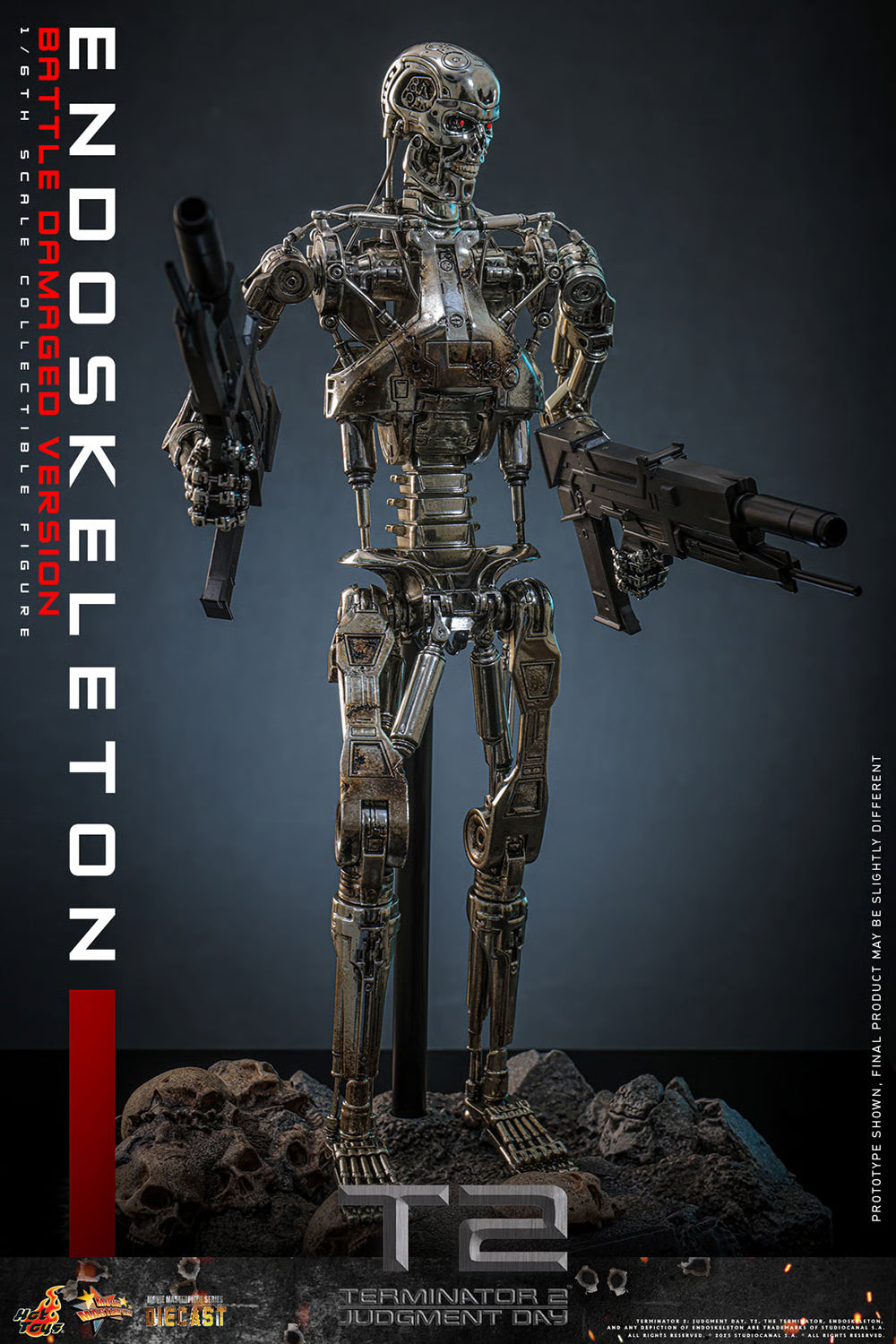 *Pre-Order* Terminator Endoskeleton (Battle Damaged Version) Sixth Scale Figure by Hot Toys