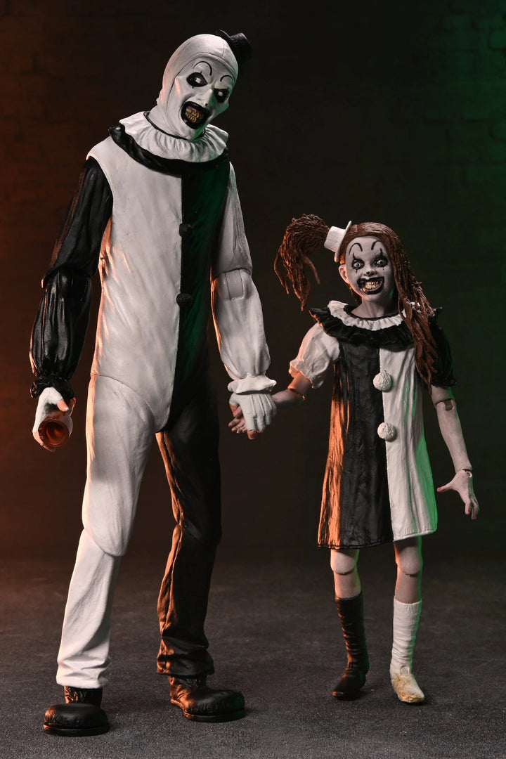 Terrifier 2 - Ultimate Art the Clown and The Little Pale Girl 7" Scale NECA Action Figure (2-Pack)
