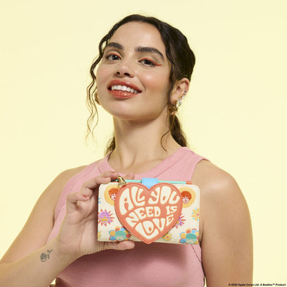 Loungefly The Beatles All You Need Is Love Flap Wallet