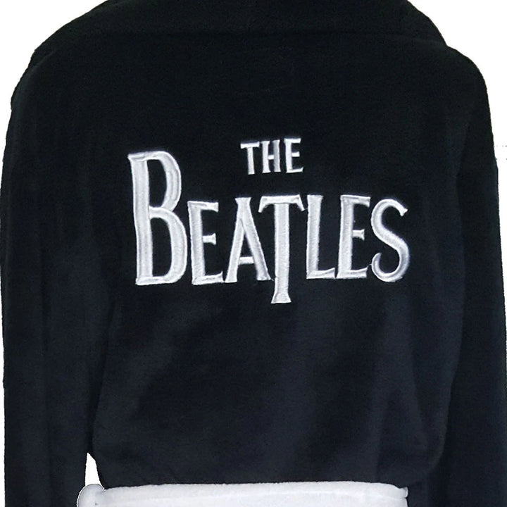 The Beatles Logo Plush Black Robe