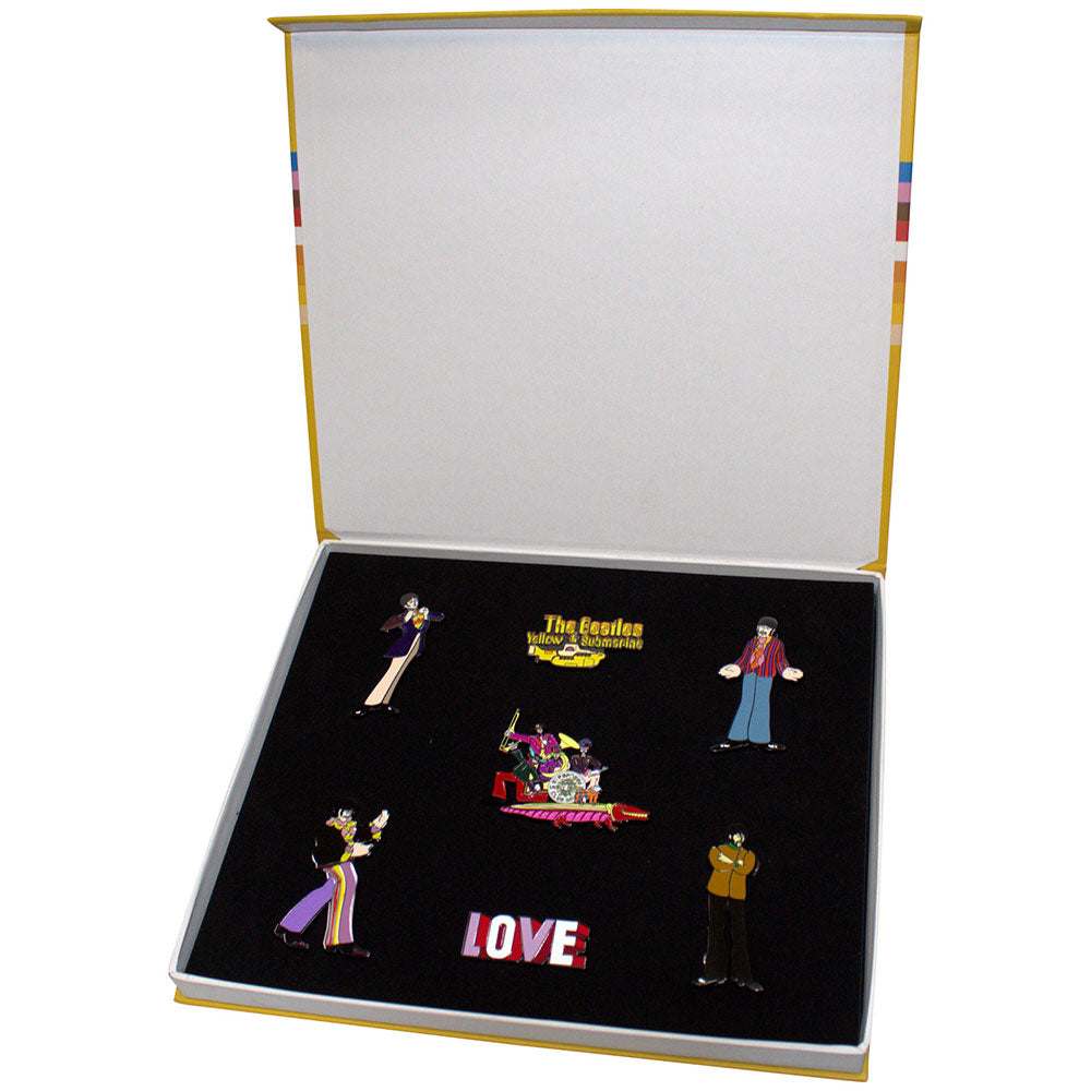 The Beatles Pin Badge Set: Yellow Submarine Band