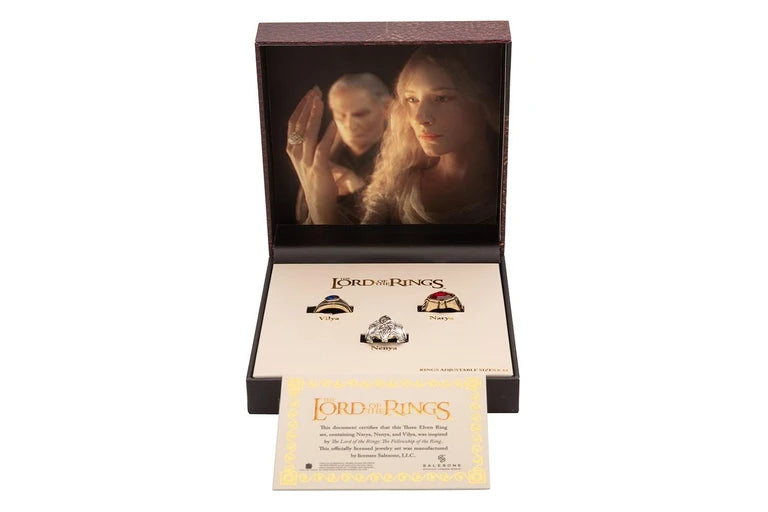 The Lord of The Rings Elven Rings of Power Set Fellowship Version
