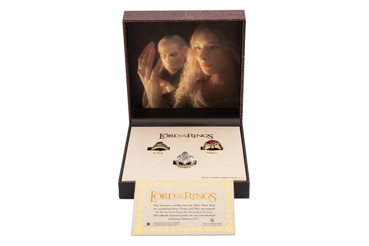 The Lord of The Rings Elven Rings of Power Set Fellowship Version