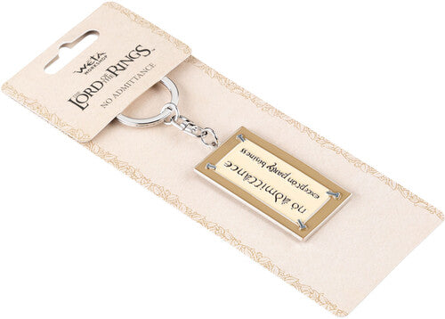 The Lord of the Rings No Admittance Sign Enamel Keychain by Weta Workshop