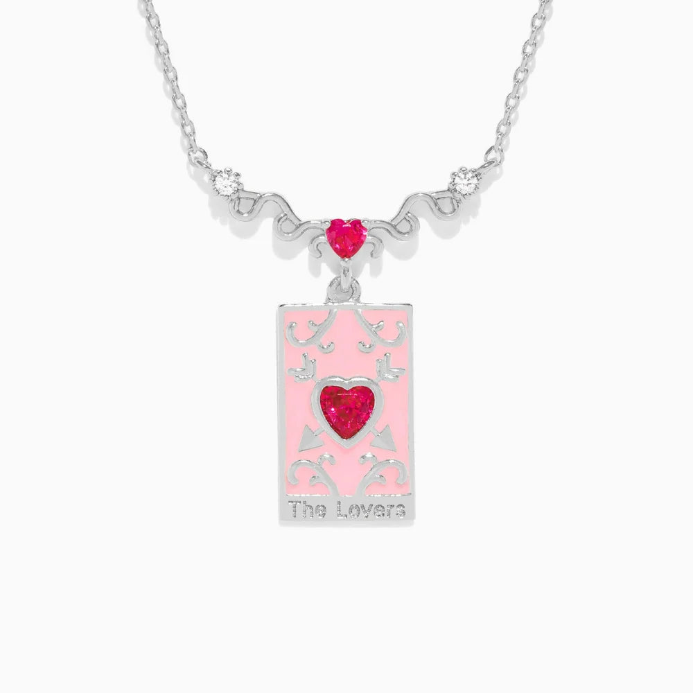 The Lovers Tarot Card Necklace