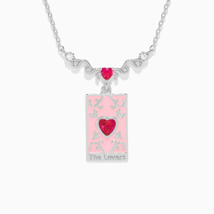The Lovers Tarot Card Necklace