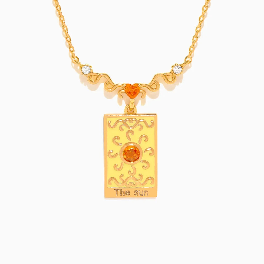 The Sun Tarot Card Necklace