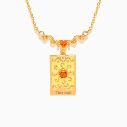 The Sun Tarot Card Necklace