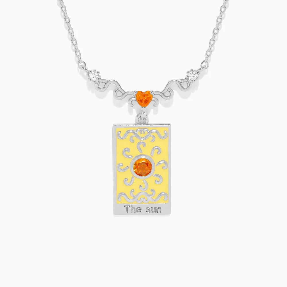 The Sun Tarot Card Necklace