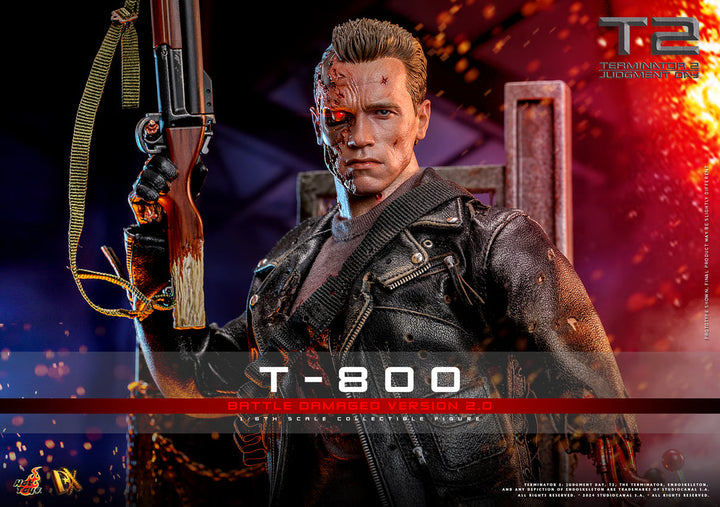 *Pre-Order* The Terminator T-800 (Battle Damaged Version 2.0) Sixth Scale Figure by Hot Toys
