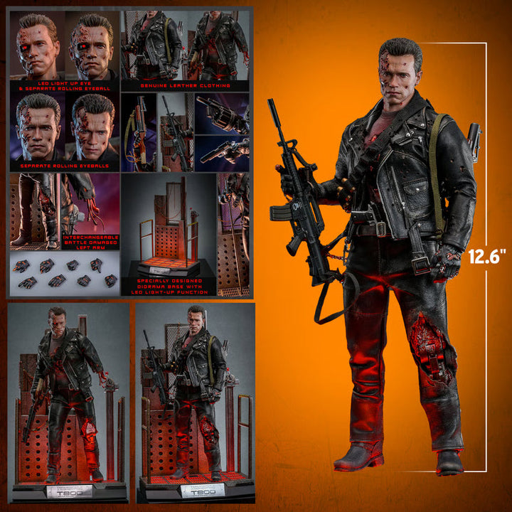 *Pre-Order* The Terminator T-800 (Battle Damaged Version 2.0) Sixth Scale Figure by Hot Toys