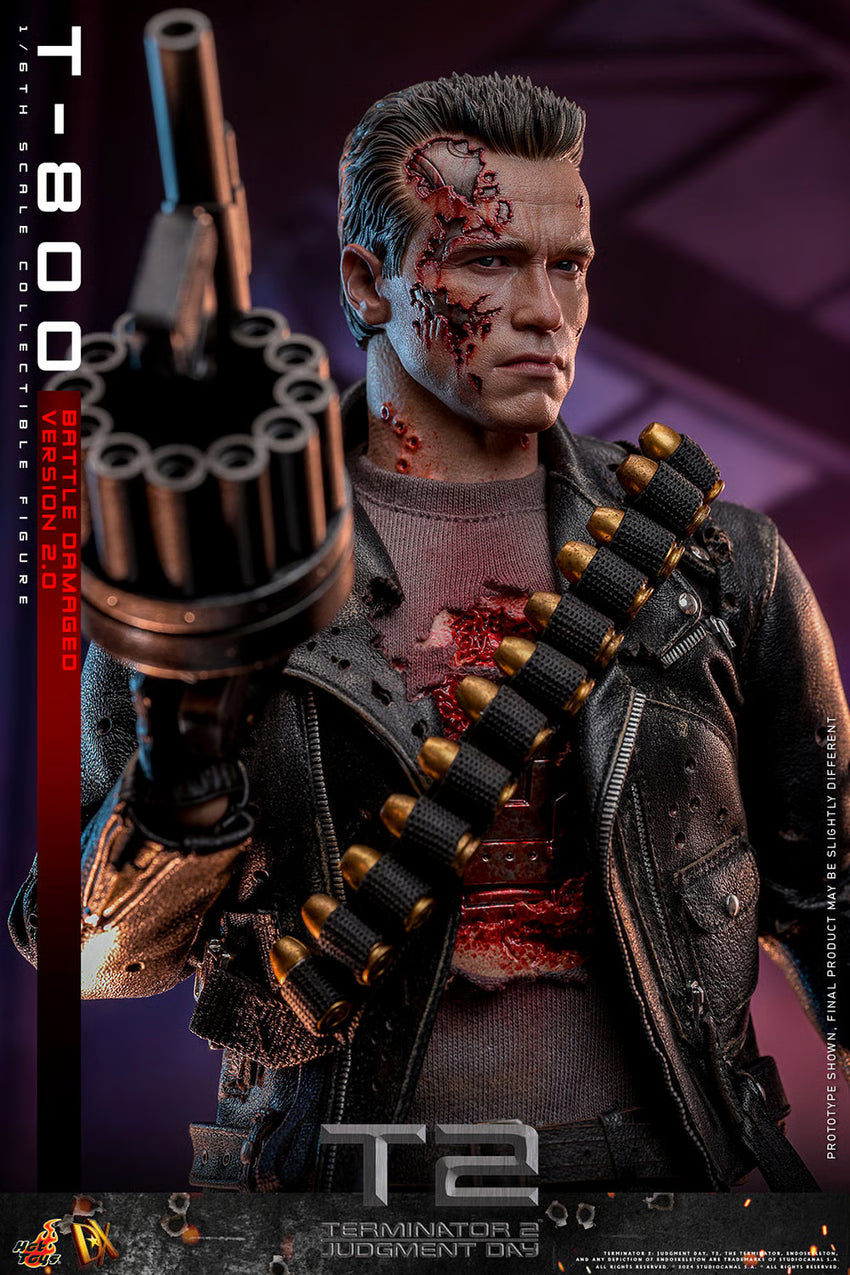 *Pre-Order* The Terminator T-800 (Battle Damaged Version 2.0) Sixth Scale Figure by Hot Toys