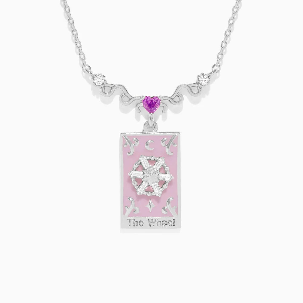 The Wheel of Fortune Tarot Card Necklace