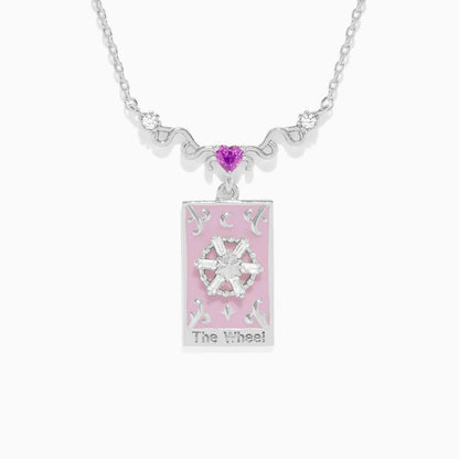 The Wheel of Fortune Tarot Card Necklace
