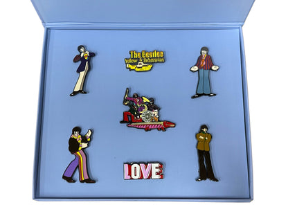 The Beatles Pin Badge Set: Yellow Submarine Band