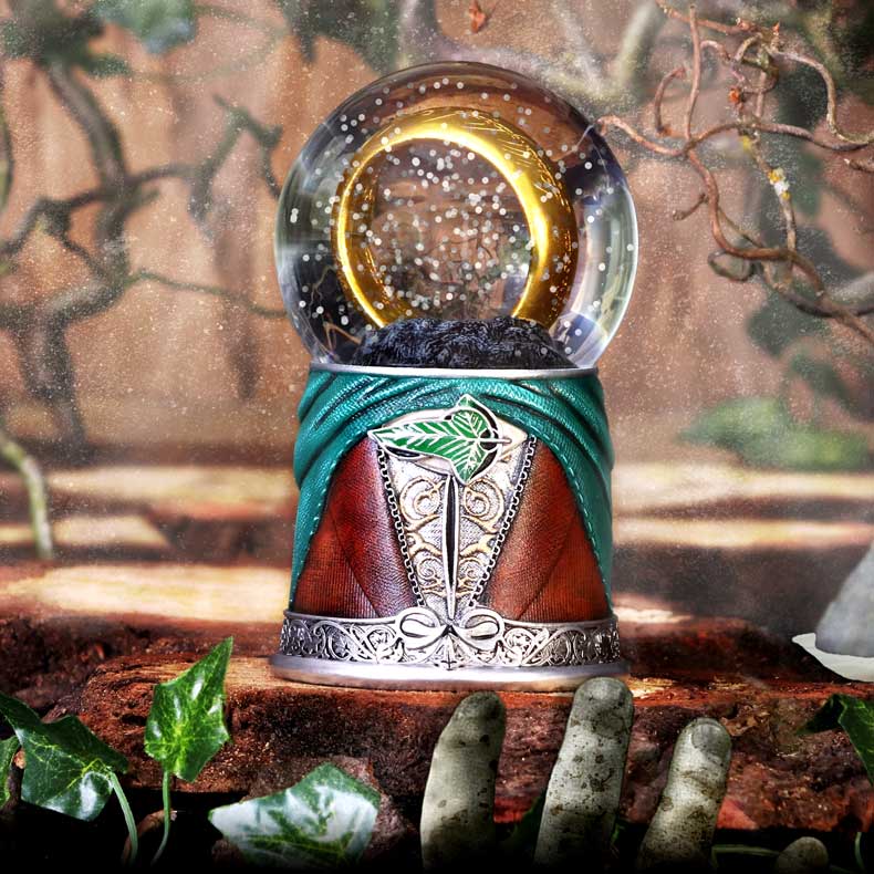 The Lord of the Rings Frodo and The One Ring Snow Globe