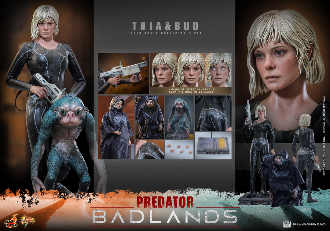 *Pre-Order* Thia and Bud (Predator: Badlands) Sixth Scale Figure Set by Hot Toys