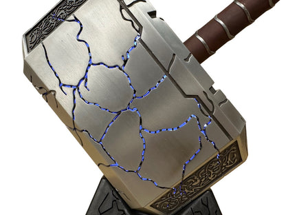 Thor Hammer Mjolnir Steel Prop Replica with LED