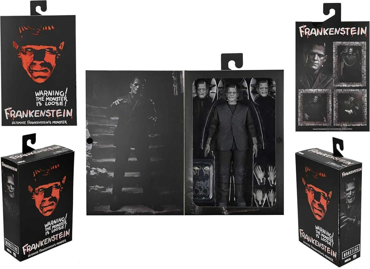 Universal Frankenstein's Monster B&W Ultimate Neca 7" Action Figure