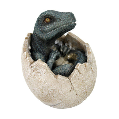 Velociraptor (Sitting in Shell) Hatchling Jurassic Dinosaur Figurine