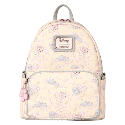 Loungefly Disney Stitch & Angel Cherry Blossom All-Over Print Mini Backpack