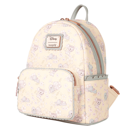 Loungefly Disney Stitch & Angel Cherry Blossom All-Over Print Mini Backpack