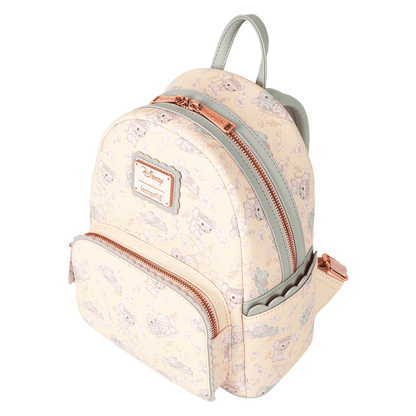Loungefly Disney Stitch & Angel Cherry Blossom All-Over Print Mini Backpack