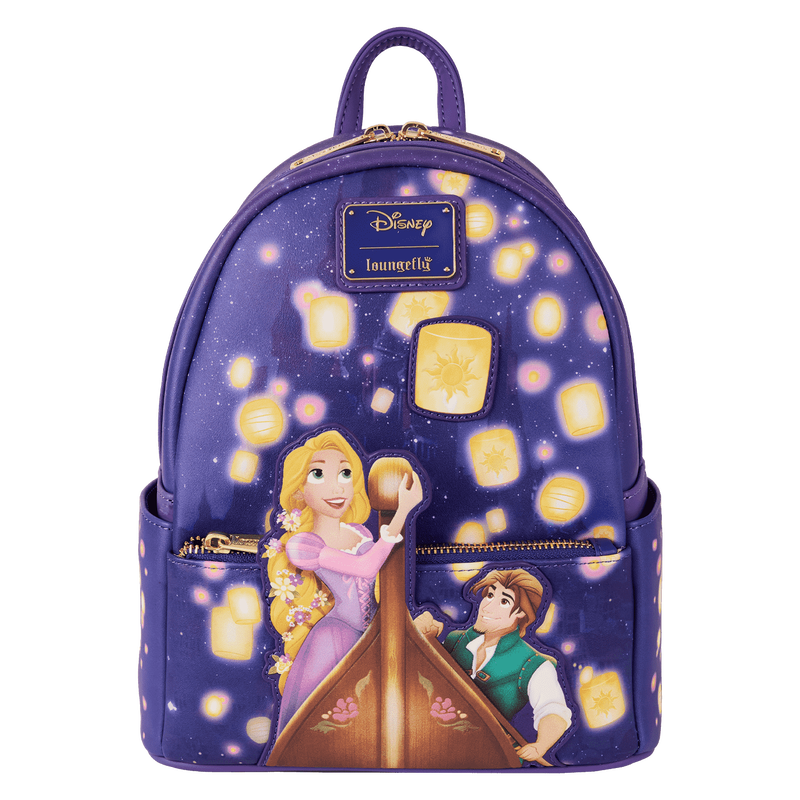 Loungefly Disney Tangled Rapunzel & Flynn Rider Lantern Light Up Mini Backpack