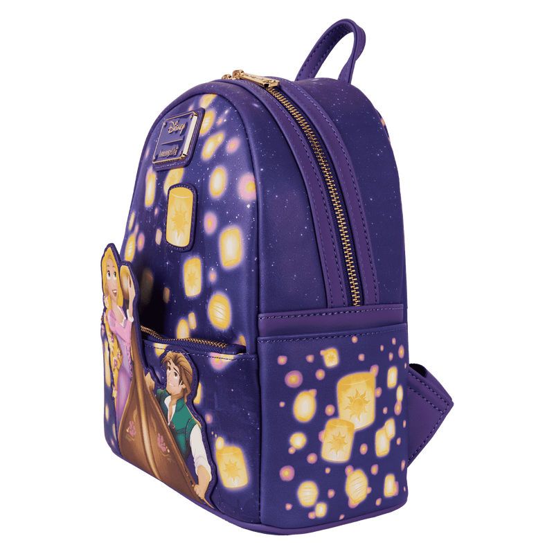 Loungefly Disney Tangled Rapunzel & Flynn Rider Lantern Light Up Mini Backpack