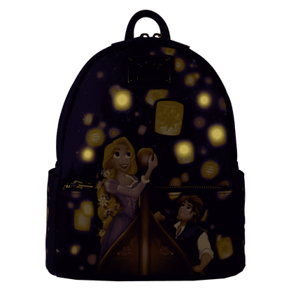 Loungefly Disney Tangled Rapunzel & Flynn Rider Lantern Light Up Mini Backpack