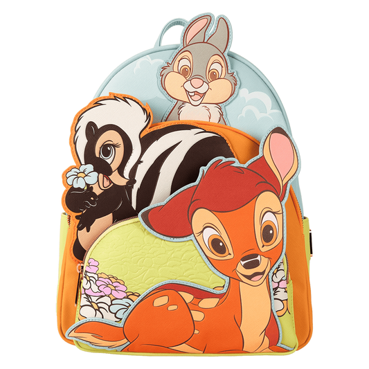 Loungefly Disney Bambi & Friends Triple Pocket Mini Backpack