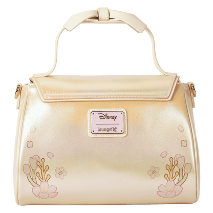 Loungefly Disney Stitch & Angel Cherry Blossom Bow Handle Crossbody Bag