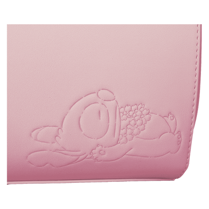 Loungefly Stitch & Angel Cherry Blossom Heart Crossbody Bag