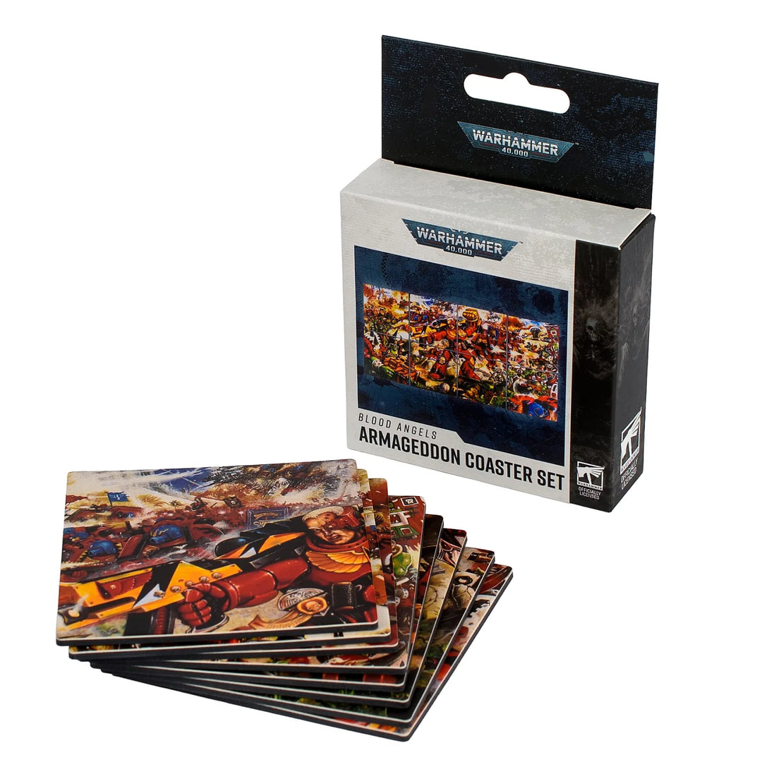 Warhammer 40,000: Blood Angels Armageddon Coaster Set