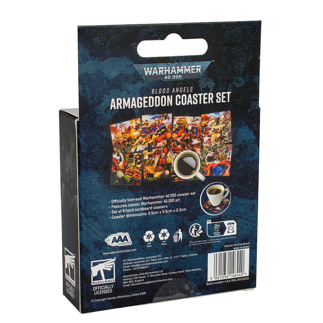 Warhammer 40,000: Blood Angels Armageddon Coaster Set