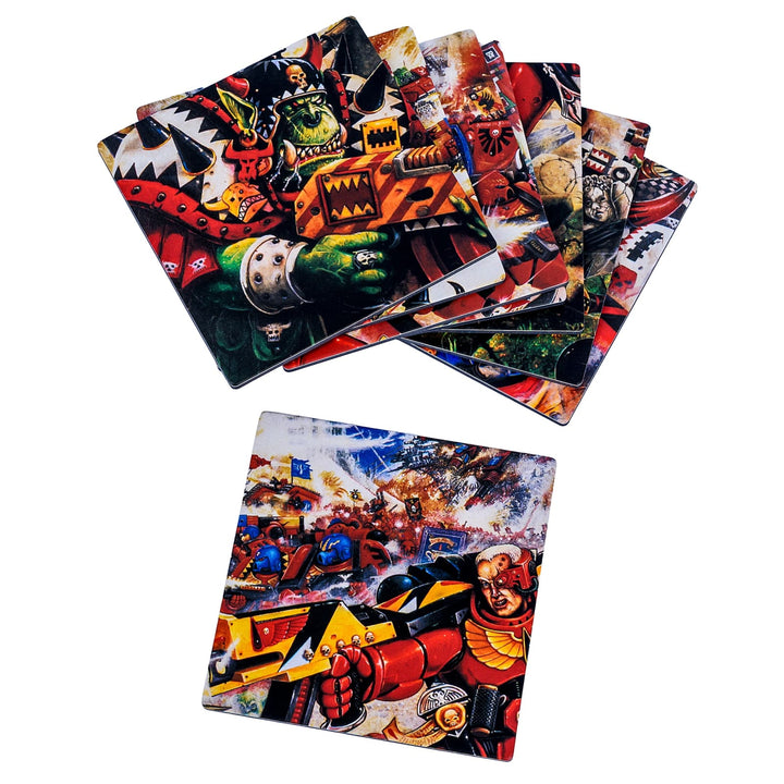 Warhammer 40,000: Blood Angels Armageddon Coaster Set