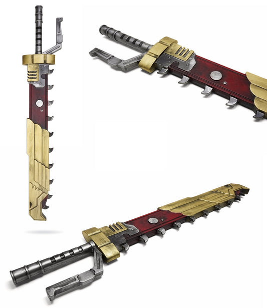 Warhammer Imperial Golden Eagle Chainsword  Foam Prop Replica