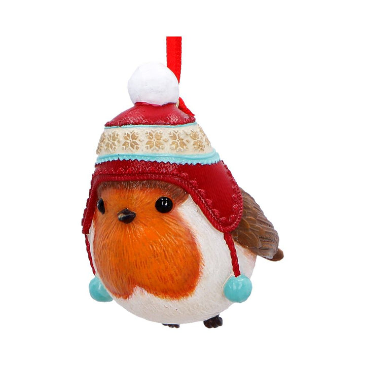 Winter Robin Hanging Bird Holiday Ornament