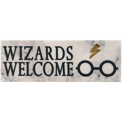 Harry Potter Wizards Welcome Hogwarts Desk Sign