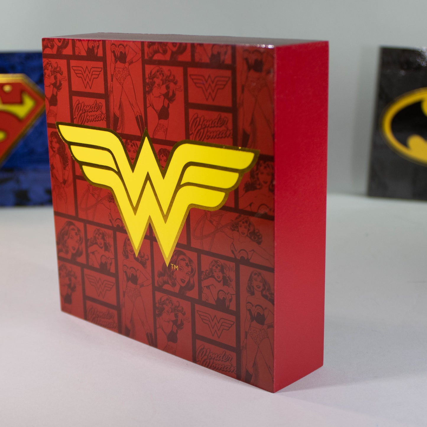 Wonder Woman DC Comics Logo Block Sign