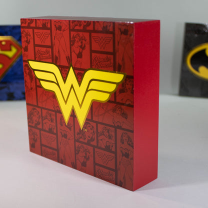 Wonder Woman DC Comics Logo Block Sign