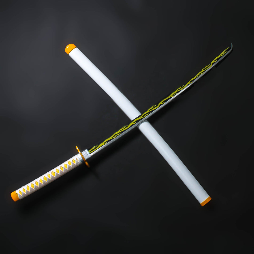 Zenitsu Agatsuma Demon Slayer Nichirin Sword Deluxe Metal Replica