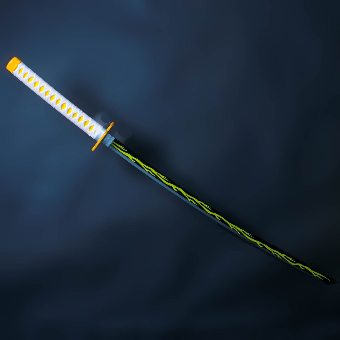 Zenitsu Agatsuma Demon Slayer Nichirin Sword Deluxe Metal Replica