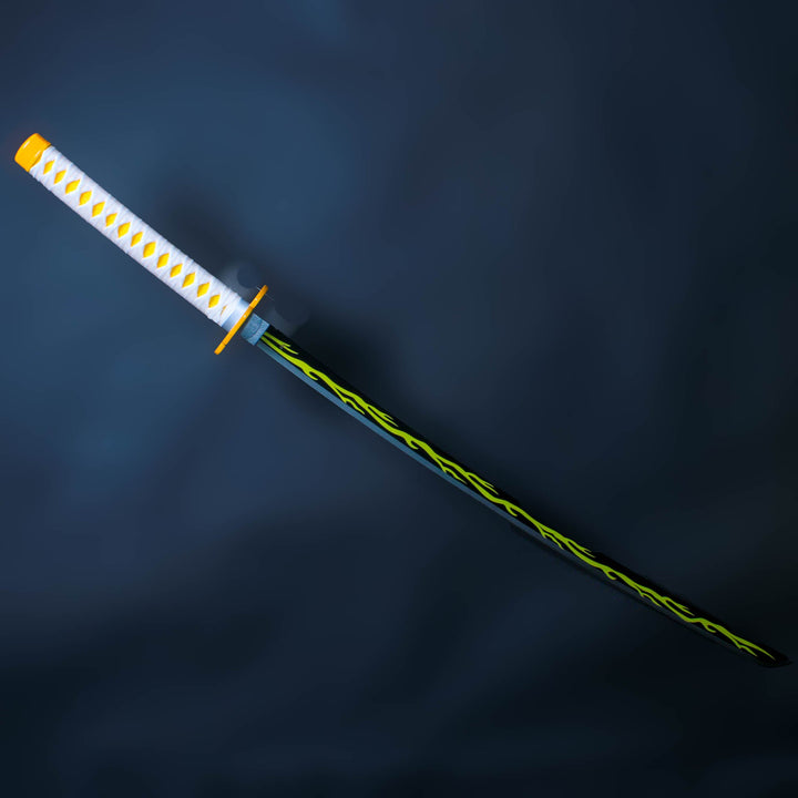 Zenitsu Agatsuma Demon Slayer Nichirin Sword Deluxe Metal Replica
