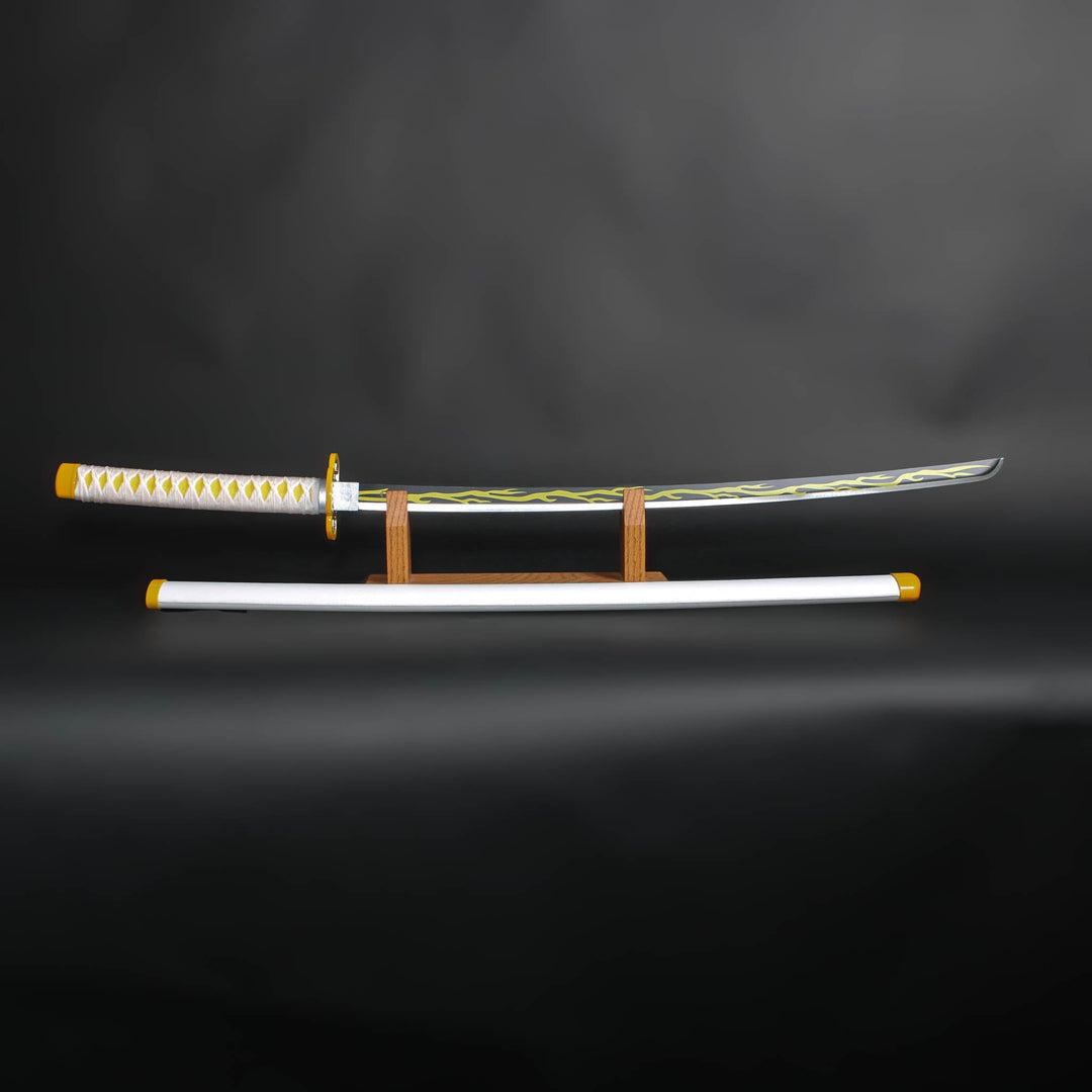 Zenitsu Agatsuma Demon Slayer Nichirin Sword Deluxe Metal Replica