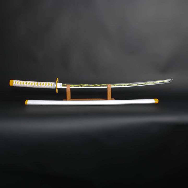 Zenitsu Agatsuma Demon Slayer Nichirin Sword Deluxe Metal Replica
