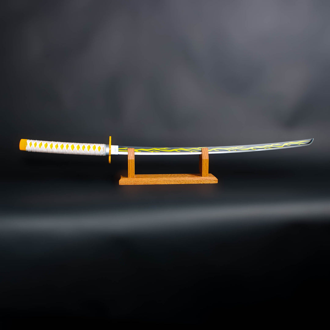 Zenitsu Agatsuma Demon Slayer Nichirin Sword Deluxe Metal Replica